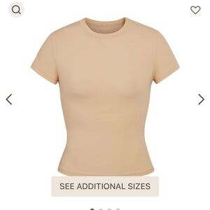 SKIMS Short Sleeve Tee - Beige